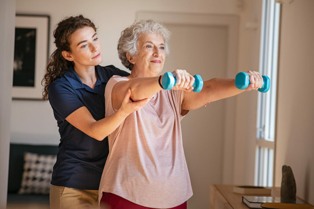 caregiver fitness senior